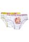 Kit 2 Calcinhas Lupo Kids Princesas Branco - Marca Lupo