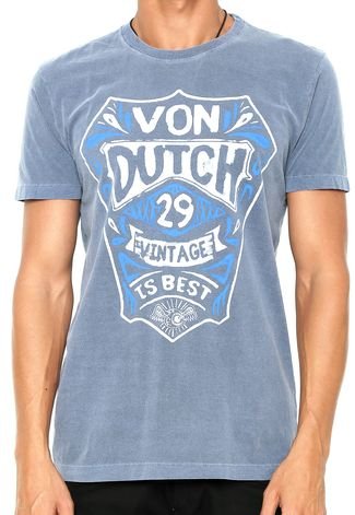 Camiseta Von Dutch  Vintage Azul