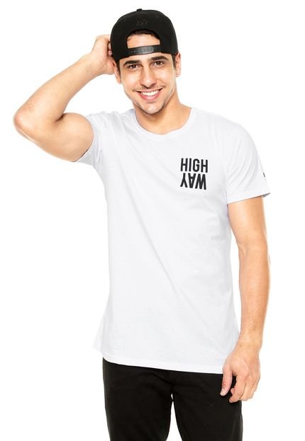 Camiseta FiveBlu Manga Curta High Way Branca - Marca FiveBlu