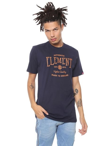 Camiseta Element Authentic Azul-marinho - Marca Element