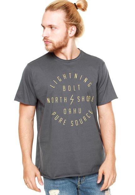Camiseta Lightning Bolt North Shore Cinza - Marca Lightning Bolt