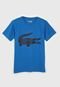 Camiseta Lacoste Kids Infantil Logo Azul - Marca Lacoste Kids