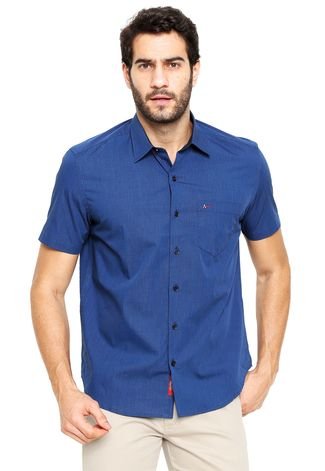 Ordinary Withhold Passerby Camisa Aramis Manga Curta Regular Fit Bolso Azul-marinho - Compre Agora |  Dafiti Brasil