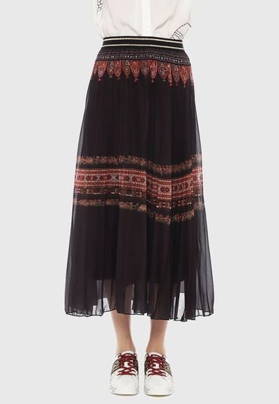 Falda sales larga desigual