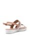 Rasteira Flatform Dakota Trama Nude - Marca Dakota