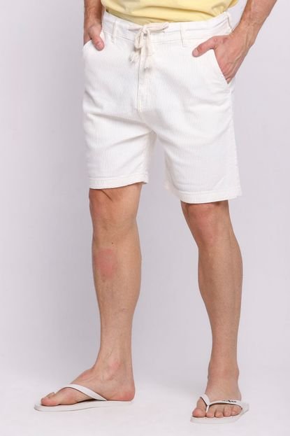 Short Masculina Sarja Peletizada Confort Polo Wear Off White - Marca Polo Wear