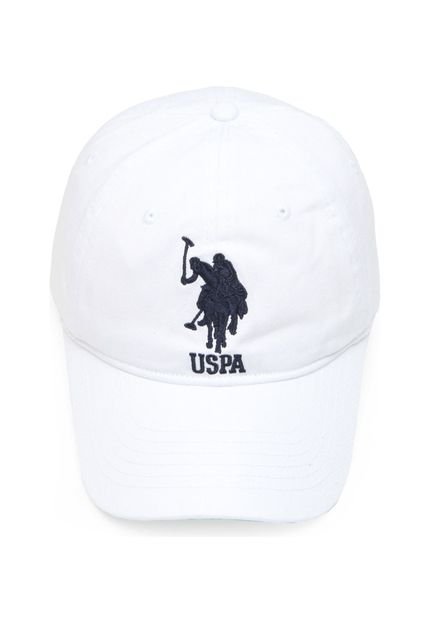 Boné U.S. Polo Bordado Branco - Marca U.S. Polo