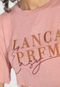 Camiseta Lança Perfume Bordada Rosa - Marca Lança Perfume