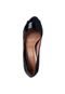 Peep Toe Vizzano Pespontos Preto - Marca Vizzano