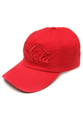 Boné Coca Cola Accessories Strapback Logo Vermelho