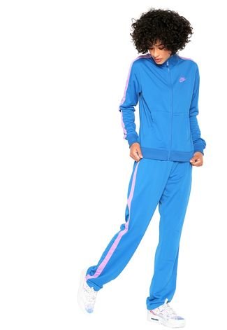Agasalho Nike Sportswear Nsw Trk Suit Azul/Roxo