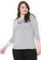 Blusa Cativa Plus Strappys Cinza - Marca Cativa Plus