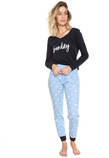 Pijama Hering Sunday Azul - Marca Hering