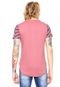 Camiseta Overcore Estampada Rosa - Marca Overcore