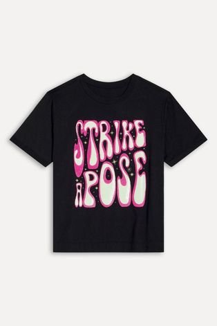 Camiseta Silk Strike Pose Reversa Preto