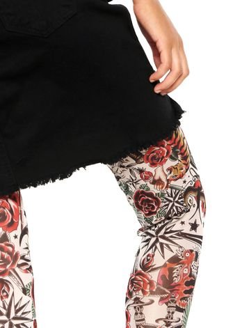 Legging Triton Tule Estampado Preta - Compre Agora