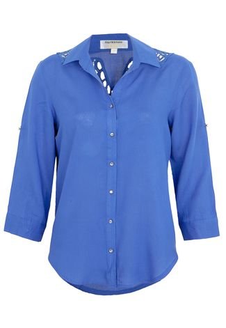 Camisa Ana Hickmann Azul