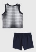 Conjunto 2pçs Manga Curta Kyly Regata E Short Azul-Marinho - Marca Kyly