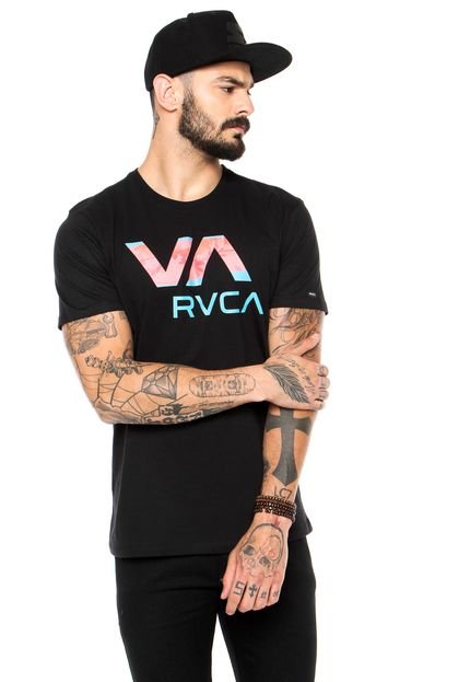 Camiseta RVCA Chopped Va Preta - Marca RVCA