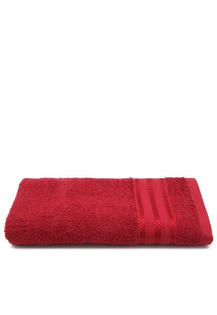 Toalha de Banho Santista Royal Patter 70cmx1,30m Vermelha - Marca Santista