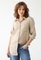 Camisa GAP Reta Alongada Iconic Bege - Marca GAP