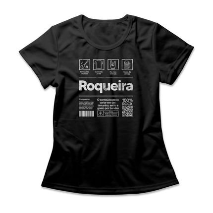 Camiseta Feminina Roqueira - Preto - Marca Studio Geek 