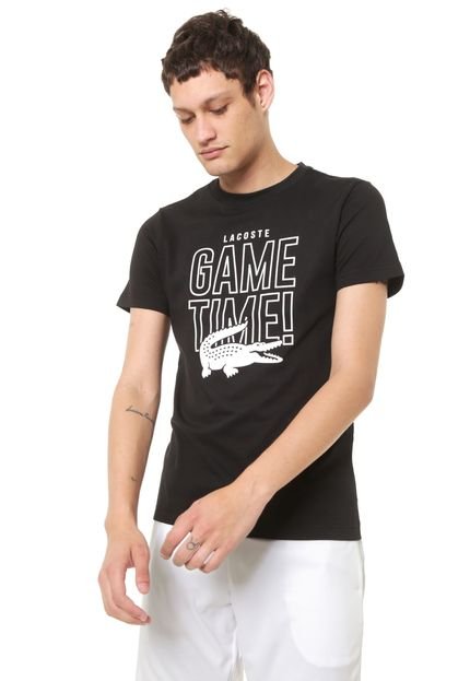 Camiseta Lacoste Game Time Preta - Marca Lacoste