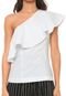 Blusa Colcci Babado Branca - Marca Colcci