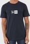 Camiseta New Era Basic Essentials Box Azul-Marinho - Marca New Era