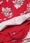 Vestido Milon Infantil Floral Vermelho - Marca Milon