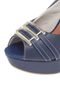 Peep Toe DAFITI SHOES Fivelas Azul - Marca DAFITI SHOES