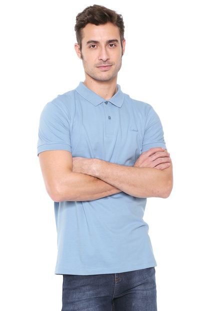 Camisa Polo Colcci Reta Lisa Azul - Marca Colcci