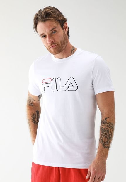 Camiseta Fila Reta Logo Branca - Marca Fila