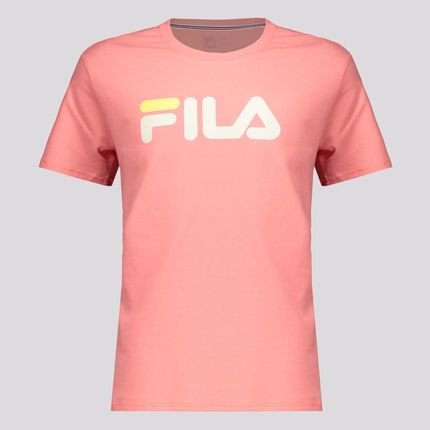 Camiseta Fila Letter Premium Juvenil Rosa - Marca Fila