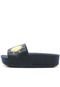 Chinelo Slide Flatform Moleca Estampa Azul-Marinho - Marca Moleca