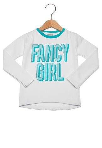 Camiseta Tricae Fancy Girl Infantil Branca