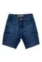 Bermuda Jeans Infantil Menino Cargo Azul - Marca Crawling