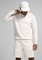 Blusa de Moletom Flanelada Fechada adidas Originals Essentials Crew Off-White - Marca adidas Originals