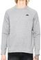 Moletom Flanelado Fechado Nike SB Icon Crew Fle Cinza - Marca Nike SB