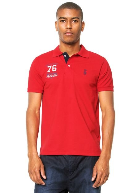 Camisa Polo STN Estampada Vermelha - Marca STN