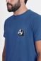 Camiseta Estampa Logo College Azul Lazulli 111 - Marca Aramis