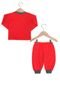 Pijama Tricae Longo Menino Vermelho - Marca Tricae