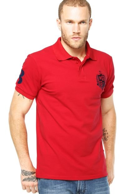 Camisa Polo TNG Jacquard Vermelho - Marca TNG