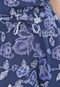 Calça de Pijama GAP Pantalona Floral Azul-Marinho - Marca GAP