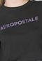 Camiseta Cropped Aeropostale Logo Preta - Marca Aeropostale