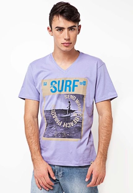 Camiseta FiveBlu Surf Roxa - Marca FiveBlu