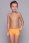 Sunga Infantil Bella Fiore Modas Kids Molha e Aparece Estampa Proteção UV 50  Laranja - Marca Bella Fiore Modas