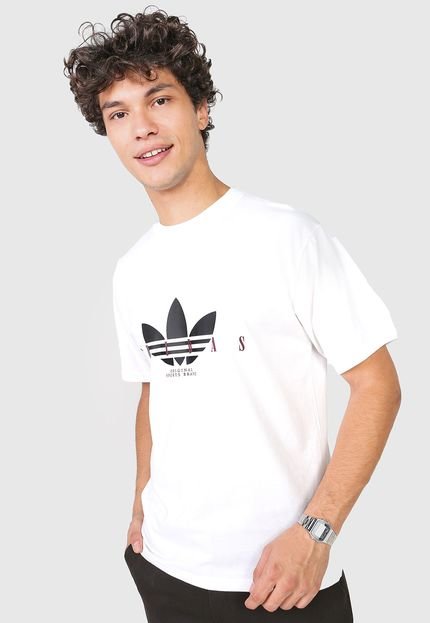 Camiseta adidas Originals Trefoil Script Branca - Marca adidas Originals