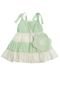 Vestido Bebê Estampado Bolsa Verde Anjos Baby 1 Verde - Marca Anjos Baby