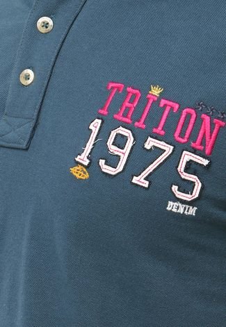Camisa Polo Triton 1975 Azul